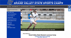 Desktop Screenshot of grandvalleystatewomenslacrossecamps.com